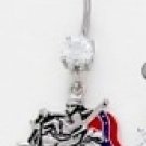 REBEL BIKER BELLY RING