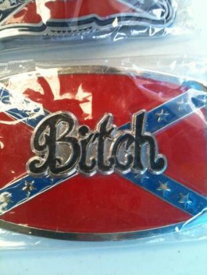 REBEL BITCH BELT BUCKEL