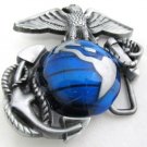 MARINES BLUE BELT BUCKEL