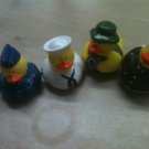 4 pack of rubber duckey of military