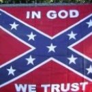 IN GOD WE TRUST REBEL FLAG 3'X5'