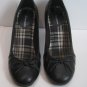 Chinese Laundry black leather bow high heels  shoes size 7
