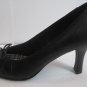 Chinese Laundry black leather bow high heels  shoes size 7