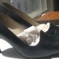 Vero Cuoio Navy blue Evins Vintage italian leather high heels size 8