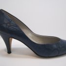 Vero Cuoio 80s Bandolino blue vintage italian leather high heels size 8
