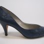 Vero Cuoio 80s Bandolino blue vintage italian leather high heels size 8