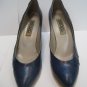 Vero Cuoio 80s Bandolino blue vintage italian leather high heels size 8