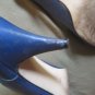 Vero Cuoio 80s Bandolino blue vintage italian leather high heels size 8