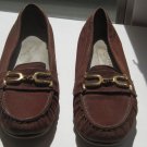 Brown Suede flats loafers size 7.5