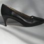 Vero Cuoio Vintage Designer Perry Ellis Black Italian leather heels size 7.5