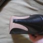 Vero Cuoio Vintage Designer Perry Ellis Black Italian leather heels size 7.5