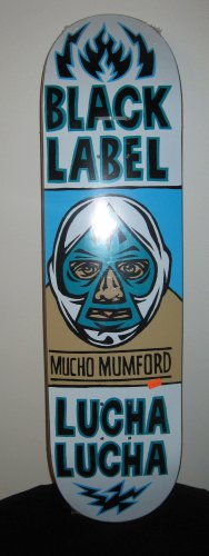 BLACK LABEL Skate Deck - Lucha Lucha - 8.0