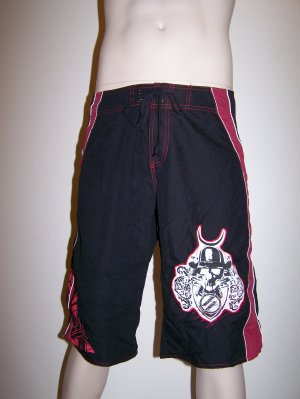 Hybrid Contract Killer - Fighting Shorts - Tophat Skull - XXL