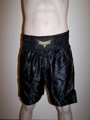 THUNDER - Boxing / MMA Shorts - Black - Med