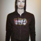 CRIMSON - Brown Zip Hoodie - Small