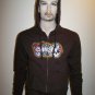 CRIMSON - Brown Zip Hoodie - Small