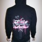 BLEEDING STAR - Black Zip Hoodie - Med