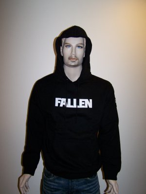 FALLEN - Black Pullover Hoodie - M