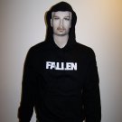 FALLEN - Black Pullover Hoodie - XL