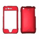 IPHONE 3G/3GS ~RED~ RUBBERIZED PHONE COVER