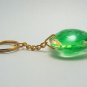 heart shape natural gemstone keychain