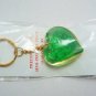 heart shape natural gemstone keychain