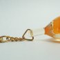 bottle shape natural gemstone keychain
