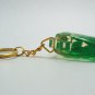 shell shape natural gemstone keychain