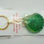 shell shape natural gemstone keychain