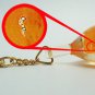 shell shape natural gemstone keychain