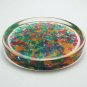 set 6 of natural gemstone glass saucer