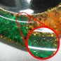 set 6 of mixed color natural gemstone glass saucer with gemstone picture