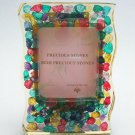 small natural gemstone photo frame, picture frame
