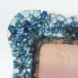 medium natural gemstone photo frame, picture frame