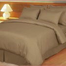 1000TC EGYPTIAN COTTON MOCHA STRIPE KING BED SHEET SET