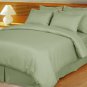 1000TC EGYPTIAN COTTON SAGE STRIPE QUEEN BED SHEET SET