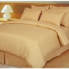 1000TC EGYPTIAN COTTON GOLD STRIPE QUEEN BED SHEET SET