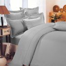 1000TC EGYPTIAN COTTON SILVER GREY QUEEN BED SHEET SET