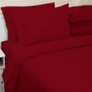 1000TC EGYPTIAN COTTON BURGUNDY DOUBLE BED SHEET SET