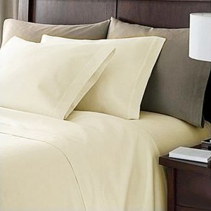 1000TC EGYPTIAN COTTON CREAM DOUBLE BED SHEET SET