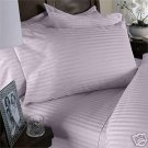 1000TC EGYPTIAN COTTON LILAC STRIPE DOUBLE BED SHEET SET