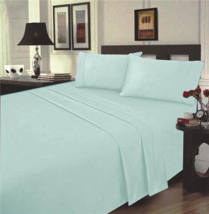 1000TC EGYPTIAN COTTON MINT SINGLE BED SHEET SET