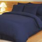 1000TC EGYPTIAN COTTON NAVY BLUE STRIPE SINGLE BED SHEET SET