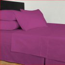 1000TC EGYPTIAN COTTON FUSCHIA SUPER KING BED SHEET SET