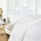 1000TC EGYPTIAN COTTON WHITE DOUBLE DUVET QUILT COVER SET