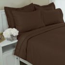 1000TC EGYPTIAN COTTON CHOCOLATE STRIPE KING DUVET QUILT COVER SET