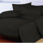 1000TC EGYPTIAN COTTON BLACK SINGLE DUVET QUILT COVER SET