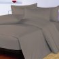 1000TC EGYPTIAN COTTON SILVER GREY QUEEN DUVET QUILT COVER SET