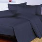1000TC EGYPTIAN COTTON NAVY BLUE QUEEN DUVET QUILT COVER SET
