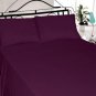 1000TC EGYPTIAN COTTON PURPLE QUEEN DUVET QUILT COVER SET